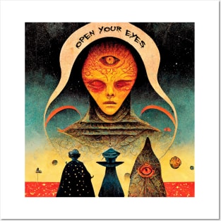 open your eyes Posters and Art